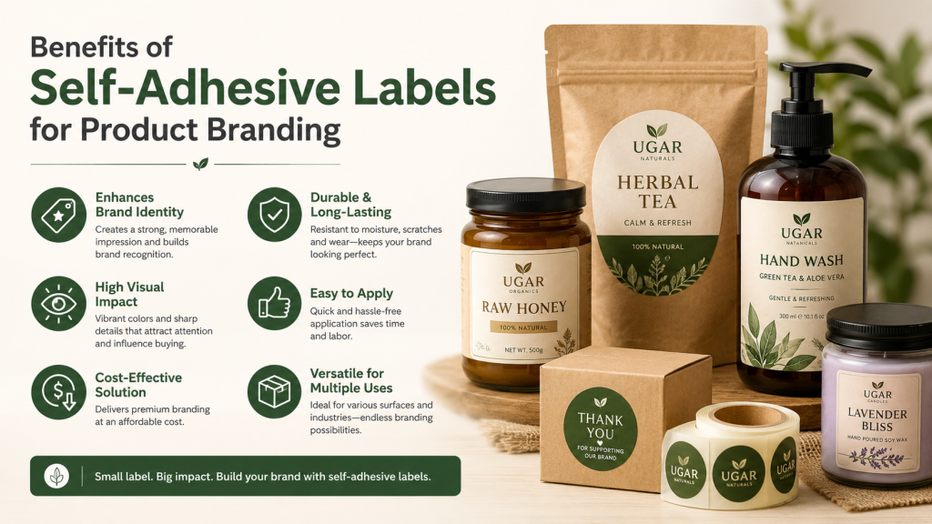 Benefits of Self-Adhesive Labels for Product Branding